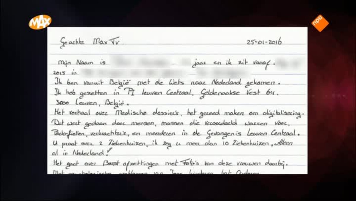 Uitzending: Patiëntgegevens op straat deel II