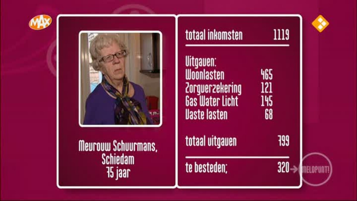 Uitzending: Ouderen in financiële problemen